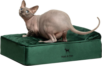 NOAH & PAW Large Dog Bed, 35X25X8.7 Inch, Orthopedic Dog Beds, Eggshell Memory Foam Infused with Cooling Gel, Water Resistant, Machine Washable, Includes Inner Cover (Velvet Collection)18
