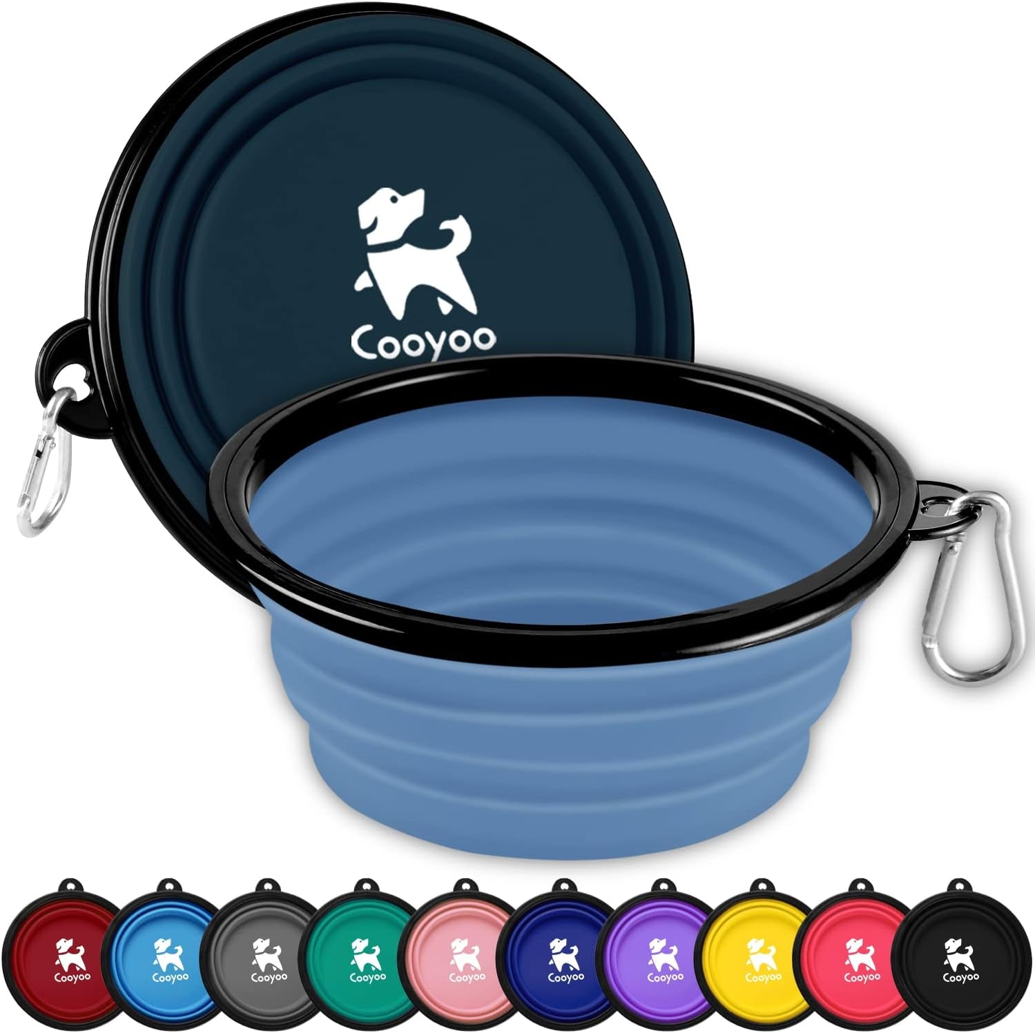 cooyoo-collapsible-dog-bowl-2-pack-collapsible-dog-water-bowls-for-cats-dogs-portable-pet-feeding-watering-dish-for-walking-parking-traveling-with-2-carabiners