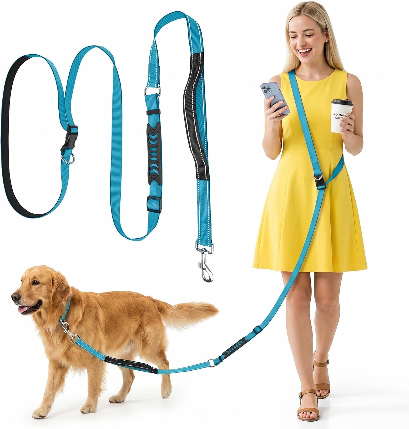 xiaz-hands-free-dog-leash-versatile-crossbody-dog-leash-5-9-7-9-ft-waist-belt-with-double-handles-for-small-medium-and-large-dogs-walking-running-and-jogging-red