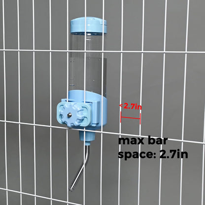 Vannon Top Fill Small Animal Water Dispenser for Cage, 23Oz Auto Feeding Crate Water Bottle for Rabbit, Chinchilla, Ferret, Guinea Pig, Squirrel, Hedgehog, Pet Nozzle Diameter: 10Mm, BPA Free, Blue7