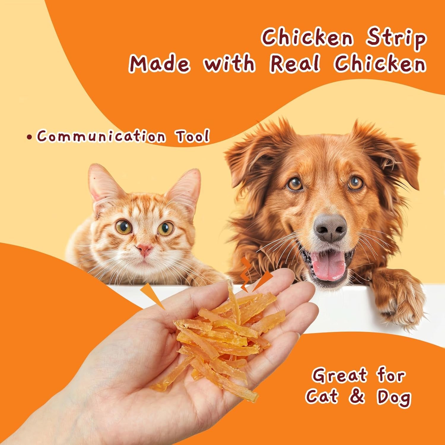 jungle-calling-mini-chicken-strips-training-treats-for-small-dogs-and-cats-soft-chewy-high-protein-limited-ingredient-puppy-snacks-grain-free-easy-to-digest-no-artificial-additives-10-6-oz
