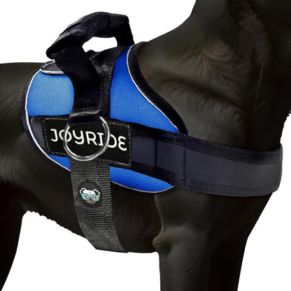 Joyride Dog Harness 2.0 | No-Pull | Blue 2.0 | M | Reflective No-Choke Quick-Fit Vest with 3 Leash Clips and Escape-Resistant Design for Easier Walks and Training1