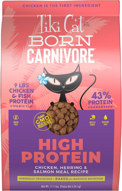 Tiki Cat Born Carnivore High Protein Dry Cat Food, Deboned Chicken & Egg, 2.8 Lbs. Bag9