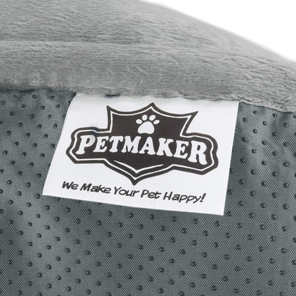 Couch Cover for Dogs - 35X35 Pet Furniture Protector with Memory Foam Neck Bolster, Quilted Fabric, and Water-Resistant Base Layer by PETMAKER (Gray)6