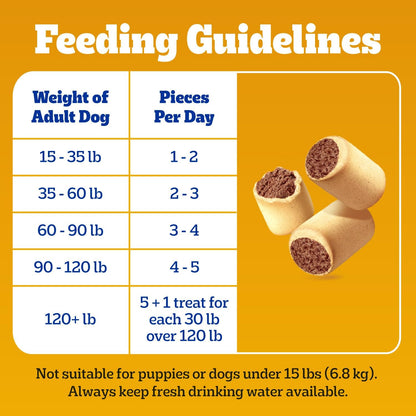 Pedigree Marrobone Bone Marrow Dog Treats, Beef Flavor, 6 Lb | Real Bone Marrow & Beef Flavor, Vitamins A, D & E, for Dogs 5-25 Lbs, Resealable Bag, Great for Small Dogs 5-25 Lbs8