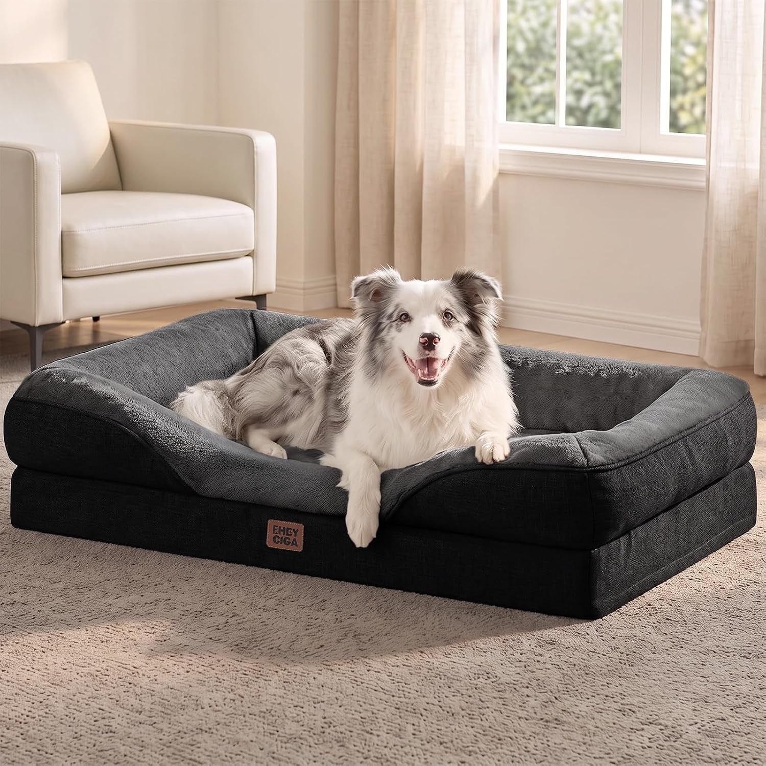 eheyciga-orthopedic-xl-dog-bed-for-large-sized-dog-42x30-inch-extra-large-memory-foam-dog-couch-bed-with-sides-waterproof-liner-washable-removable-cover-bolster-pet-sofa-grey