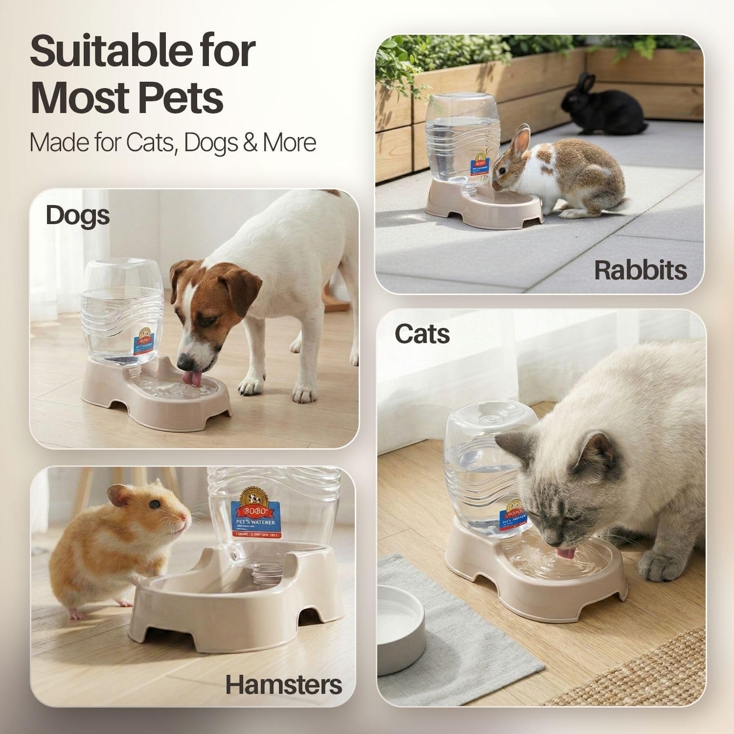 flexzion-gravity-pet-water-dispenser-for-cats-small-dogs-1-4-gal-beige-automatic-cat-and-dog-waterer-with-900-ml-reservoir-non-skid-feet-recessed-carry-handle-and-easy-clean-pp-bowl