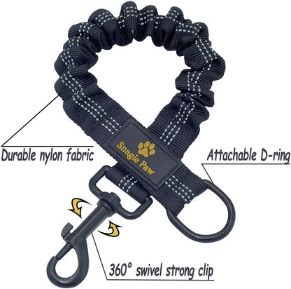Bungee Dog Leash Extension Attachment, 18” Shock Absorbing Lead Extension Absorber, Prevent Injury on Arm and Shoulder & save Dogs from Getting Hurt, Great for Bicycle, Running, Walking2