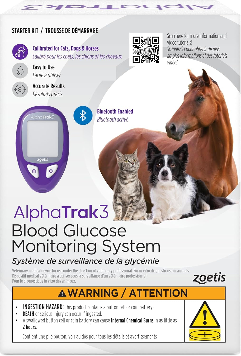 alphatrak3-blood-glucose-monitoring-kit-for-diabetic-dogs-cats-horses-8-piece-system-for-at-home-use-accurate-digital-results-in-5-seconds-or-less-mobile-app-tracking-uses-small-blood-sample