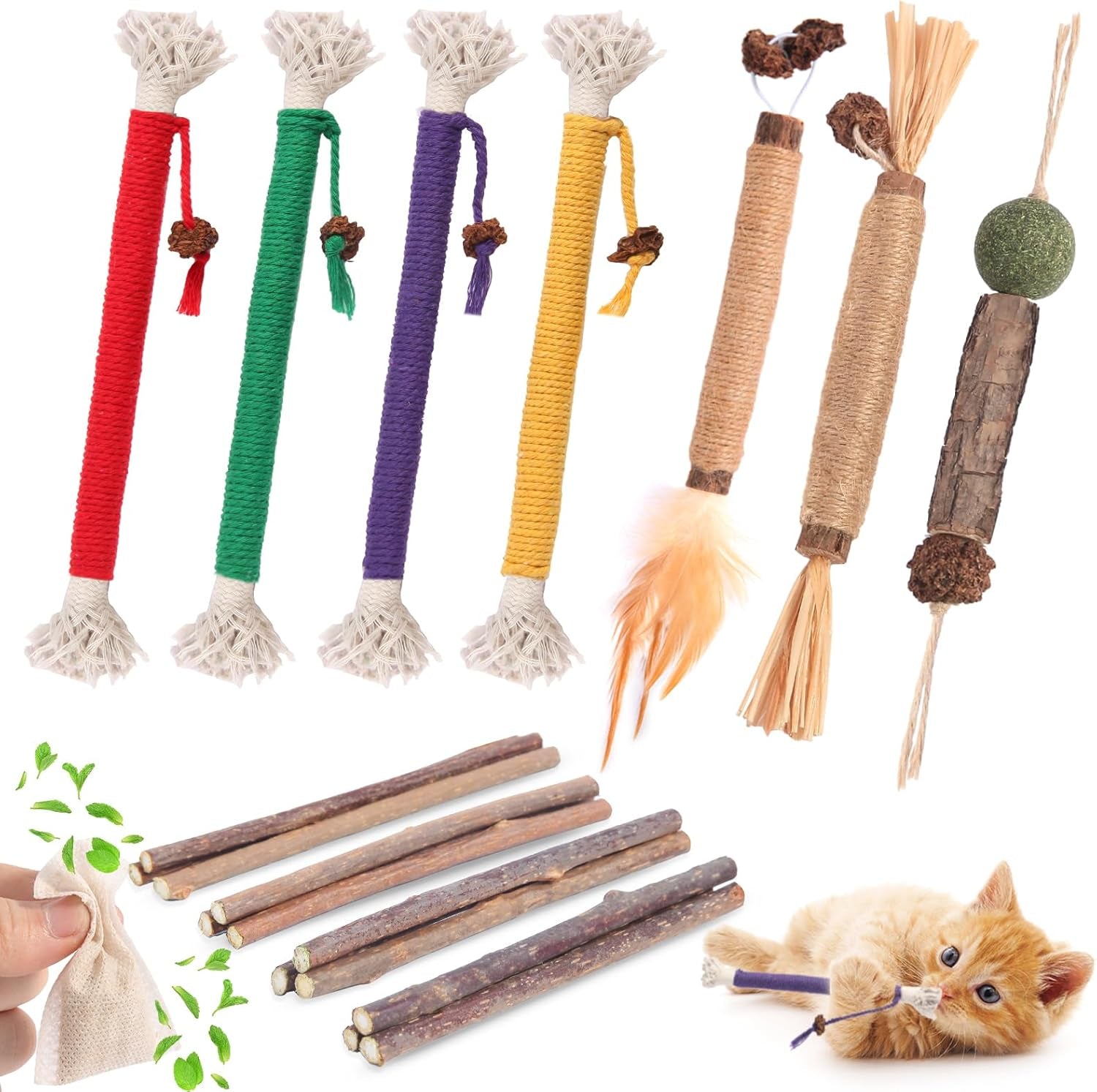 kyouki-cat-toys-cat-chew-toys-silvervine-sticks-catnip-rope-toys-for-cats-teeth-cleaning-kitten-dental-care-kitty-for-indoor-cats-increase-appetite-enhances-oral-dental-health-21-pack