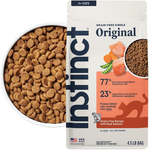 Instinct Original Dry Cat Food, Raw Coated Kibble, Real Chicken, 5 Lb. Bag | Raw-Coated Kibble with Cage-Free Chicken for Strong Muscles, Digestive Health, and Healthy Skin & Coat, Grain-Free14