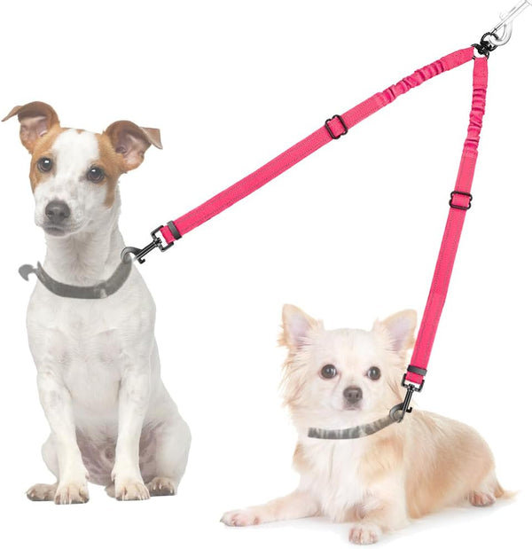 AUTOWT Double Dog Leash, No Tangle 360°Swivel Rotation Reflective Lead Attachment Adjustable Length Dual Two Dogs Lead Splitter, Comfortable Shock Absorbing Walking Training for 2 Dogs8