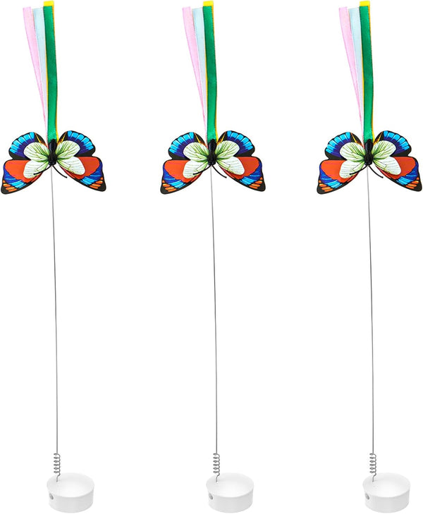 Potaroma Pack of 3 Butterfly Refills 3 in 1 Hide and Seek Cat Toys1
