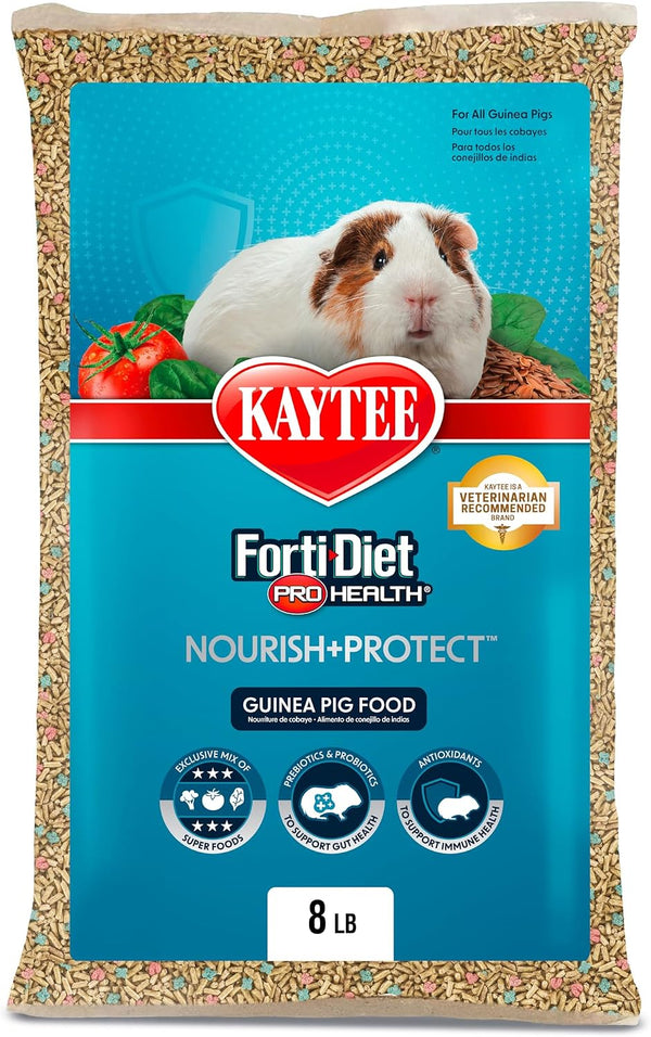 Kaytee Forti-Diet Pro Health Nourish+Protect Guinea Pig Food, Comprehensive Nutrition Backed by Science, Digestive Health, Immune Support, 5 Pounds14
