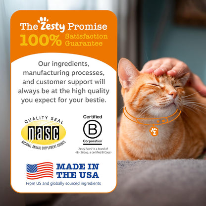 Zesty Paws Omega Cat Mousse Squeezable Cat Supplement - with Seaweed, Omega Fatty Acids, Antioxidants Vitamins & Minerals - Skin & Coat Support for Cats - Tuna Fish Flavor - 18 Count5