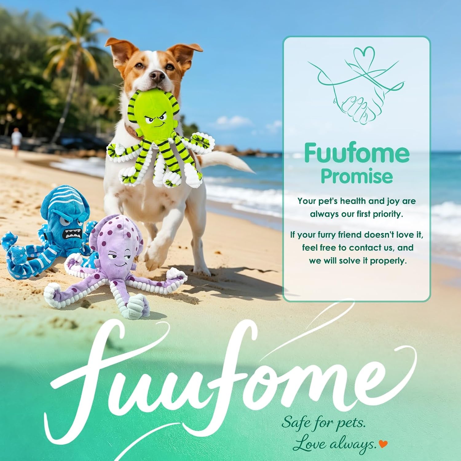 fuufome-octopus-dog-toys-with-no-stuffing-for-small-medium-large-3-pack-tough-plush-squeaky-interactive-fetch-toys-puppy-teething-chew-toys-to-relieve-boredom-perfect-for-cuddling-playtime