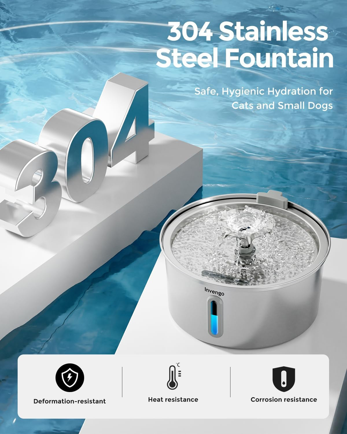cat-water-fountain-stainless-steel-3-2l-108oz-invengo-automatic-pet-fountain-for-cats-dogs-ultra-quiet-25-db-pump-includes-4-replacement-filters-sponges-led-water-level-window-easy-to-clean