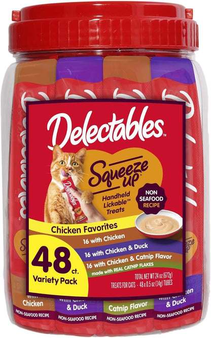 Delectables Squeeze up Non-Seafood Variety Pack Lickable Cat Treat, 20 Count (Pack of 1)10
