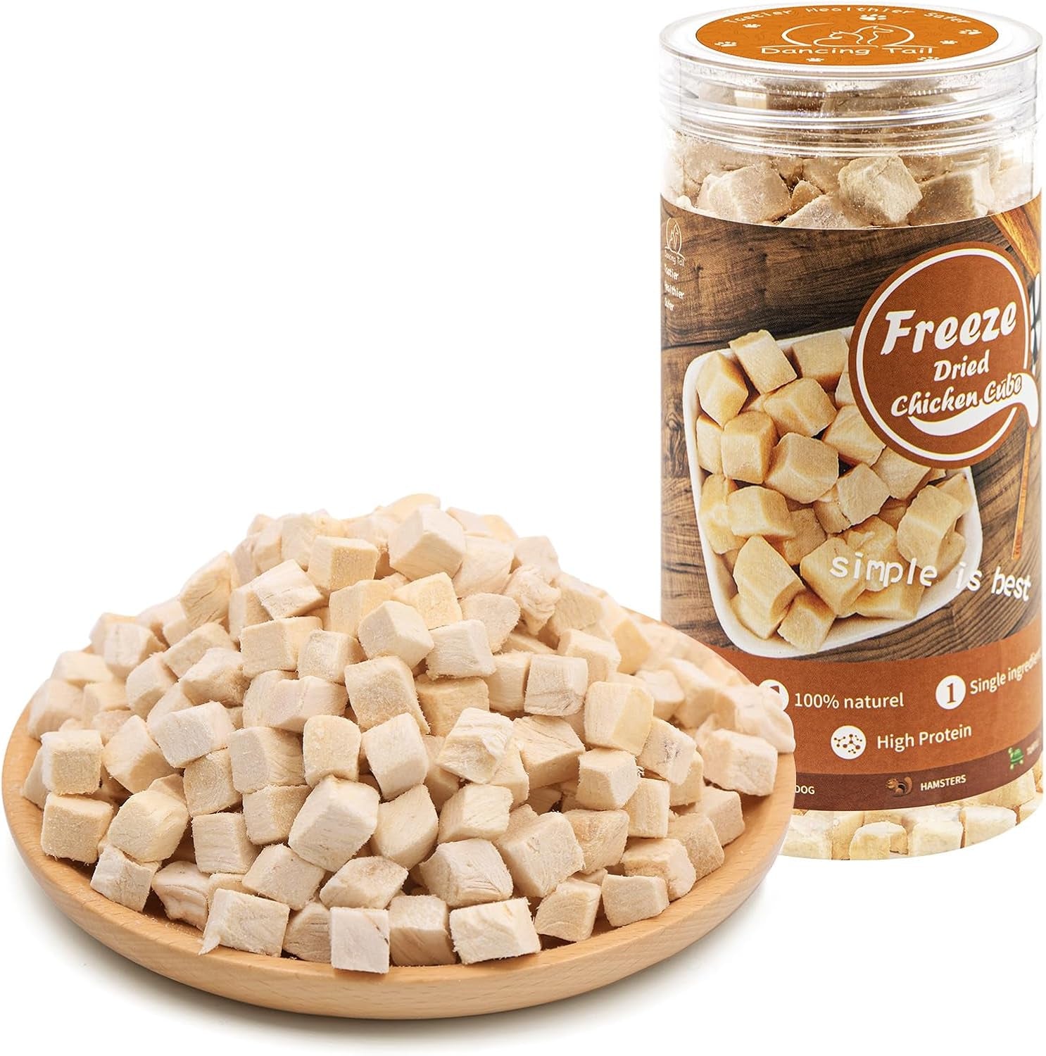 dancing-tail-freeze-dried-raw-cat-and-dog-treats-healthy-limited-ingredient-chicken-cube-weight-control-traing-treats-for-small-dogs-cats-5-ounce