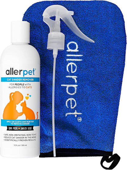 Allerpet Cat Dander Remover, Aloe-Free Pet Allergy Relief Made in USA 12 Oz1