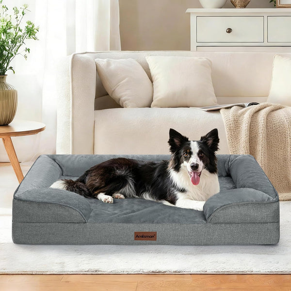 Dog Bed for Extra Large Dogs, 44-Inch Orthopedic XL Waterproof Pet Beds | Aodisman Big Size Pet Bed with Sides,Comfort Thick Egg-Crate Foam,Dog Crate Pad & Couch Bed,Washable Cover & Non-Slip Bottom5