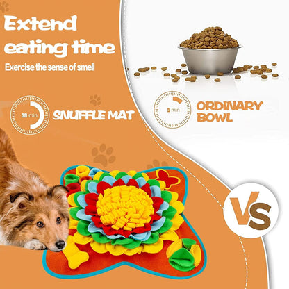 Snuffle Mat for Dogs Pet Treats Feeding for Small Medium Breed Dogs Non-Slip Interactive Dog Puzzle Toys Encourages Natural Foraging Skills5