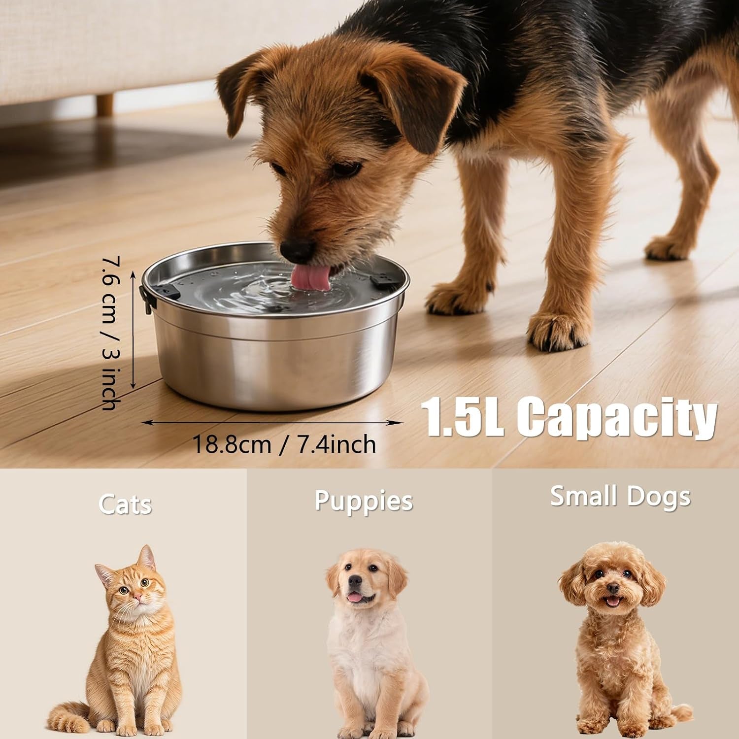 dog-water-bowl-no-spill-1-5l-50oz-stainless-steel-slow-water-bowl-for-dogs-spill-proof-dog-bowl-with-anti-splash-non-slip-slow-drinking-water-bowl-dispenser-for-messy-drinkers-silver