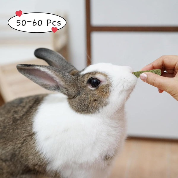 50-60 Pcs Rabbit Chew Toys, Guinea Pig, Hamster, Bunny Chew Toys, Sweet Bamboo, Apple Stick, Timothy Stick, Prevent Teeth Overgrowth, Clean Teeth6