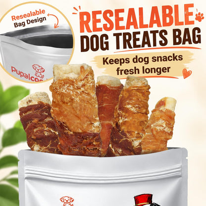 Dog Treats, Chicken Duck Jerky Wrapped Beef Cartilage Sticks Dental Chews | Natural Long Lasting Dog Bones Snack, Rawhide Free Healthy Dog Training Treats for Small Medium Large Dogs, 10.6Oz8