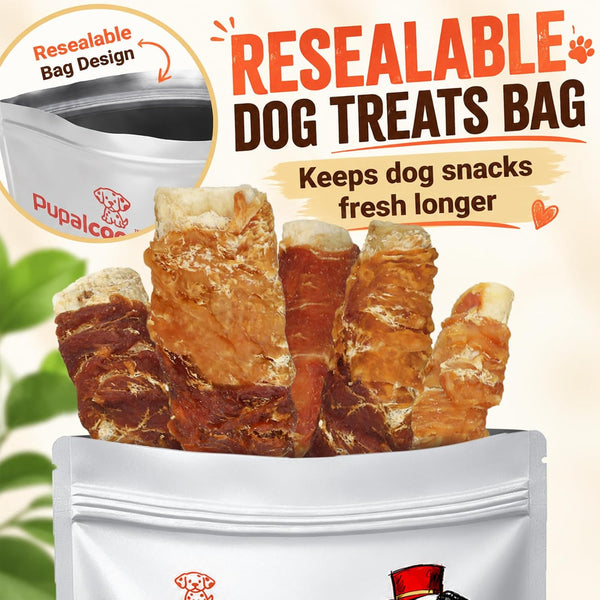 Dog Treats, Chicken Duck Jerky Wrapped Beef Cartilage Sticks Dental Chews | Natural Long Lasting Dog Bones Snack, Rawhide Free Healthy Dog Training Treats for Small Medium Large Dogs, 10.6Oz8