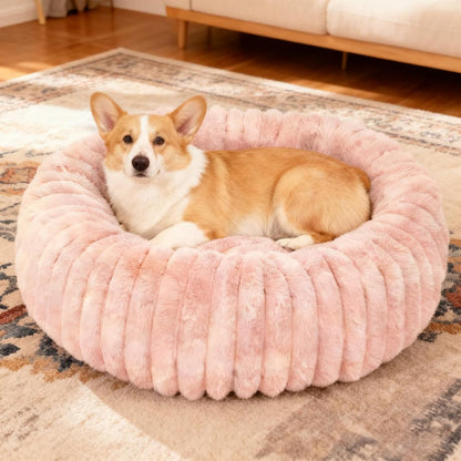 Washable Small Cat Dog Bed,Puppy Bed Cat Beds for Indoor Cats(Grey,S) | Calming anti Anxiety round Donut Dog Bed,Cute Fluffy Puppy Dogs Beds for Small Dogs, Anti-Slip Comfort Pet Bed10