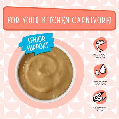 Weruva Cats in the Kitchen Pantry Pours, Salmon Bisque with Senior Support, 1.4Oz Pouch, Pack of 124