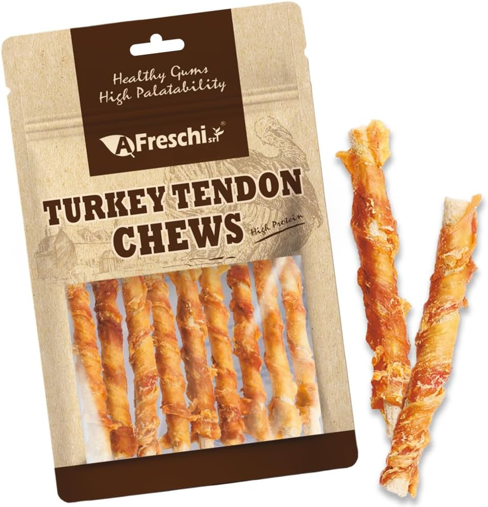 afreschi-turkey-tendons-dog-treats-braided-sticks-3-5-oz-rawhide-free-puppy-chews