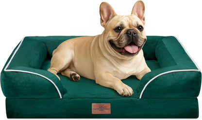 Comfort Expression Orthopedic Dog Bed for Extra Large Dogs with Bolster | Waterproof Dog Couch Bed with Washable Cover & Non-Slip Bottom, Supportive Egg Crate Foam XL Pet Bed, 42X30 Inch84