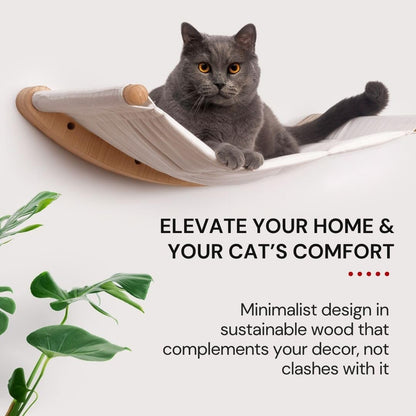 7 Ruby Road Cat Wall Hammock for Large Cats, Cat Wall Bed | a Space-Saving Wall Mounted Cat Bed with a Washable, Replaceable Cushion That Holds Big Cats up to 35 Lbs2