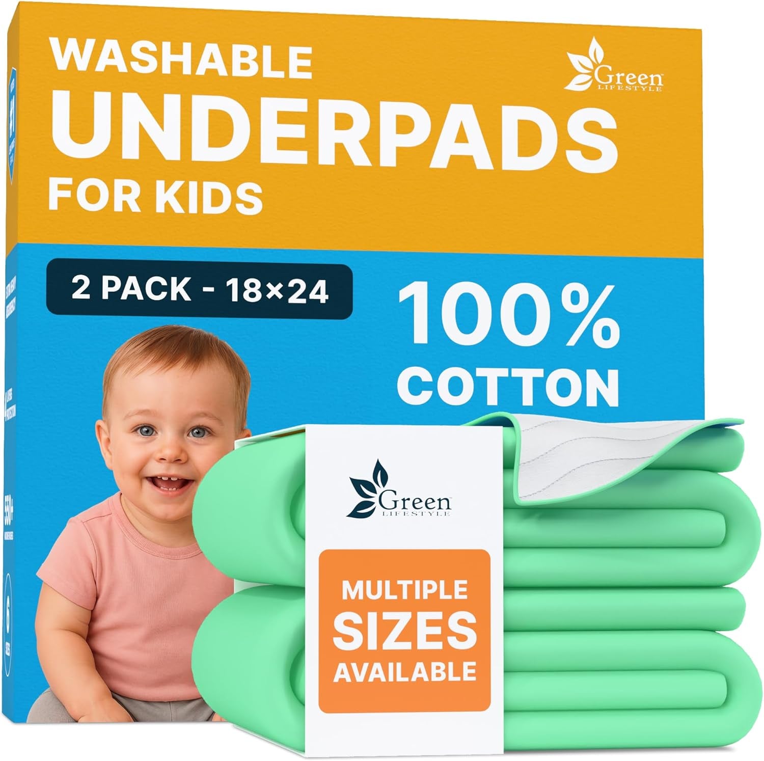 green-lifestyle-washable-pee-pads-for-dogs-waterproof-reusable-puppy-pads-with-anti-slip-backing-pet-training-pad-for-puppy-playpen-crate-whelping-box-potty-training-pack-of-6-30x34