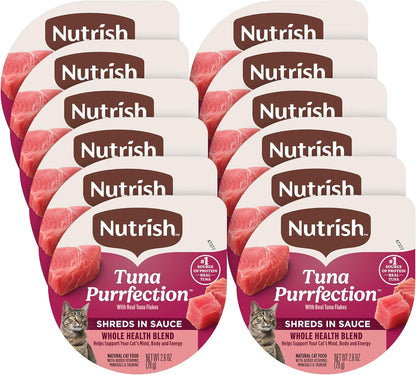 Nutrish Ocean Lover'S Wet Cat Food Variety Pack, 2.8 Oz. Cup (Rachael Ray) | Includes 12 Cups of Three Grain Free Recipes: Fisha-A-Licious, Chicken & Shrimp Pawttenesa and Tuna Purrfection15