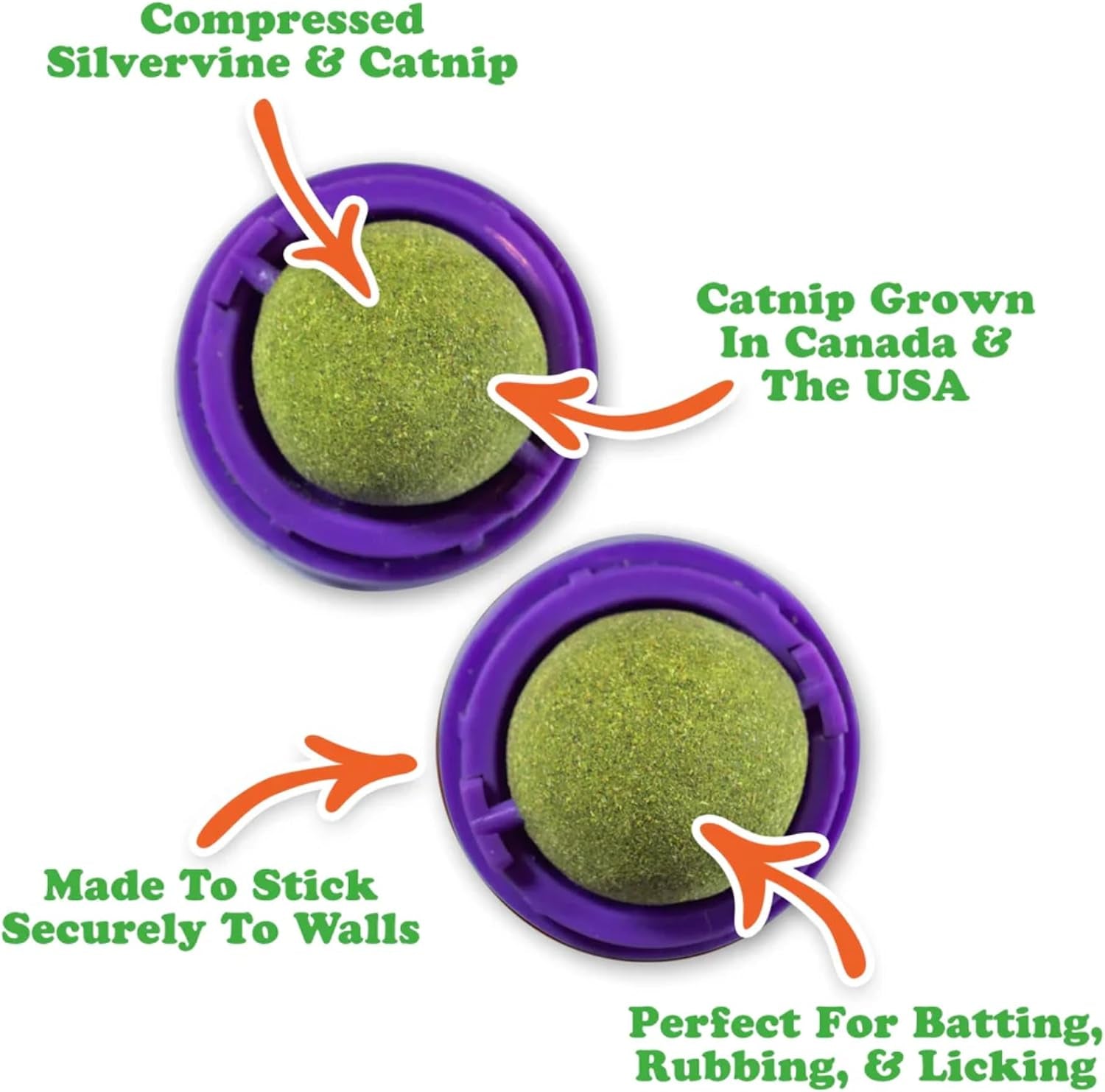 meowijuana-stick-n-lick-catnip-balls-2-pack-purrple-passion-stickable-catnip-valerian-root-balls-for-cats-2-pack-calming-enrichment-for-anxious-cats-organic-north-american-grown