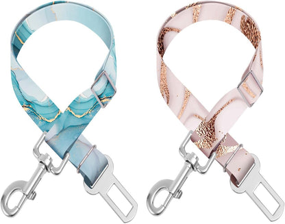 Adjustable Pet Cat and Dog Car Seat Belt，The Lanyard Is Flexible and Adjustable from 20 to 33 Inches (Floral)7