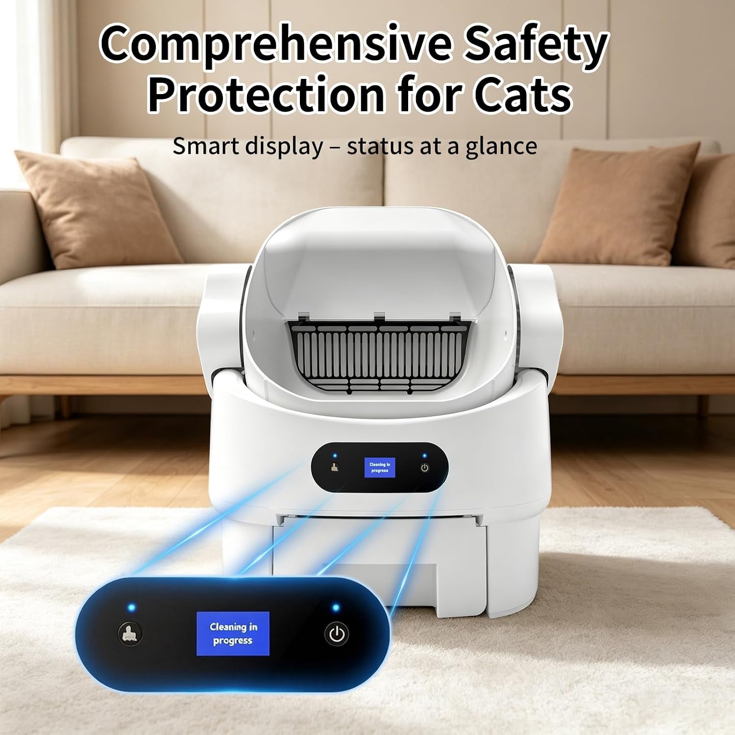 automatic-self-cleaning-litter-box-open-top-microwave-radar-white-multi-sensor-safety-large-waste-bin-whisper-quiet-easy-setup-rinse-clean-in-seconds-for-multi-cat-homes