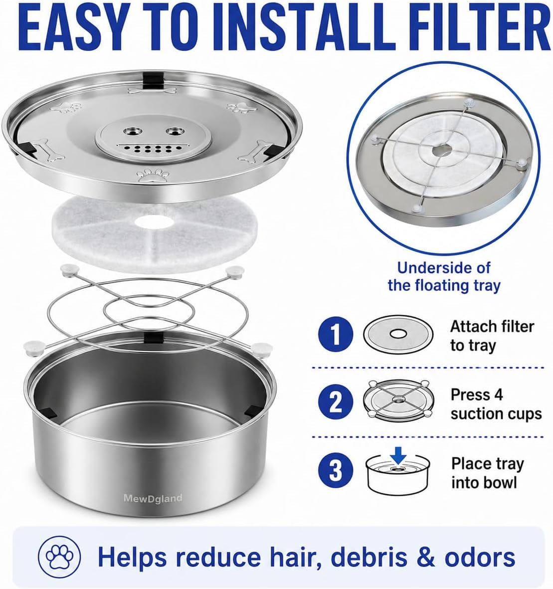 dog-water-bowl-no-spill-3l-101oz-stainless-steel-slow-feeder-dog-bowl-with-floating-disk-spill-proof-dog-water-bowl-dispenser-for-messy-drinkers-anti-splash-large-dog-bowl-with-filter