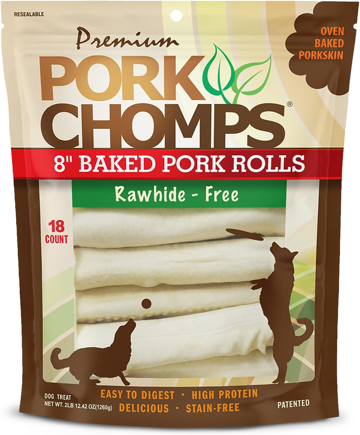 pork-chomps-baked-pork-skin-dog-chews-8-in-rolls-chicken-2-count-made-with-a-real-chicken-wrap-over-oven-baked-pork-skin-rawhide-free-low-in-fat-and-easy-to-digest