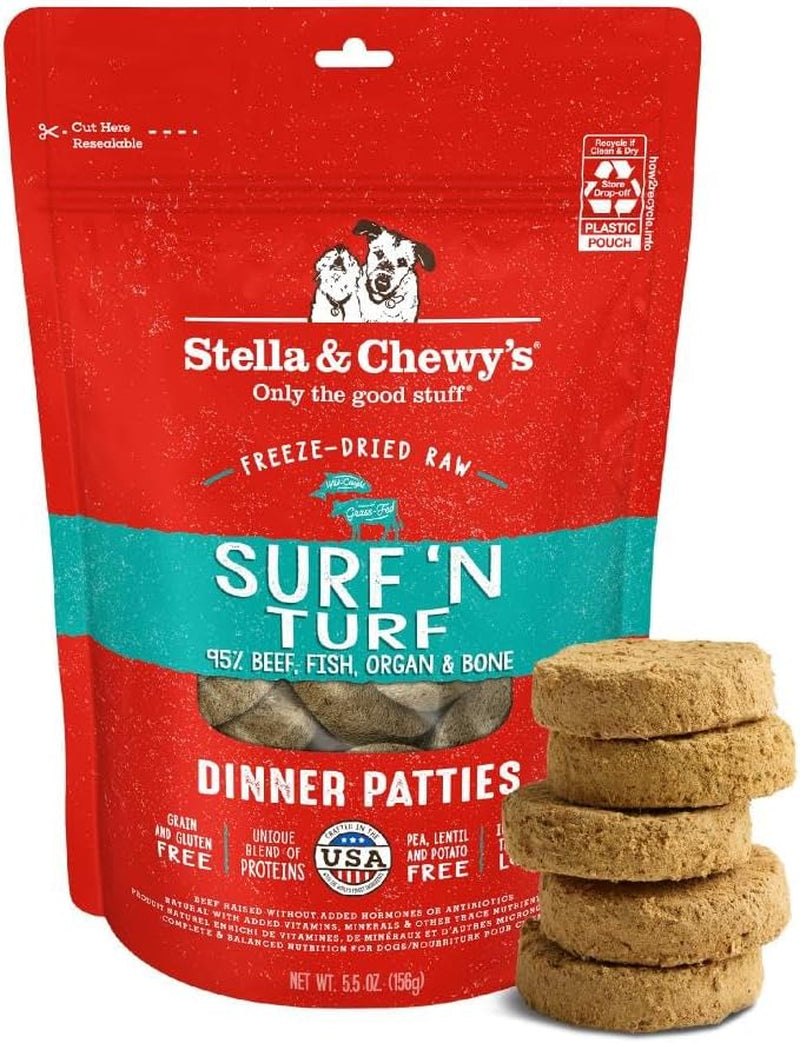 stella-chewys-freeze-dried-raw-dinner-patties-beef-recipe-high-protein-grain-free-puppy-dog-food-perfect-for-picky-eaters-25-oz