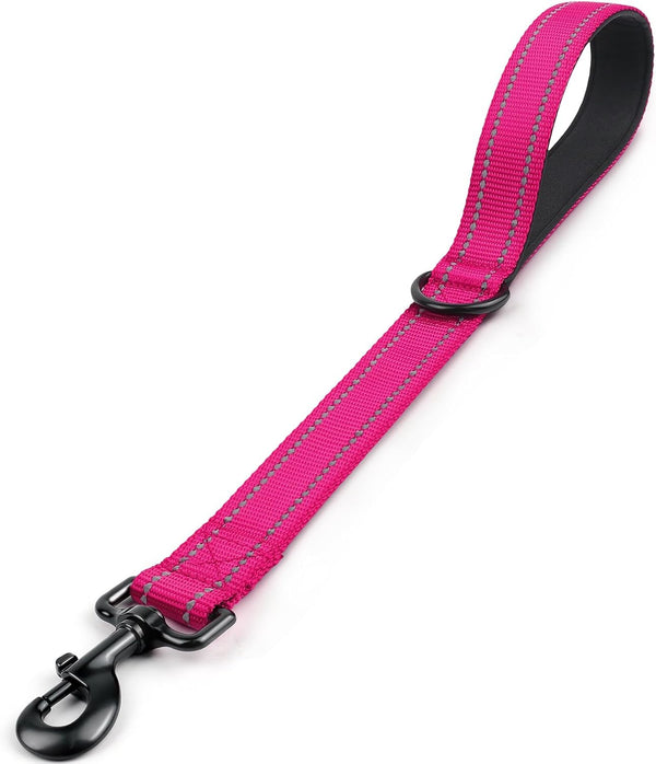 Joytale Short Dog Leash for Close Control & Training, 18", Black | Padded Comfort Handle, Reinforced Nylon Webbing, Secure Metal Clip, for Busy Streets & Heel Training13
