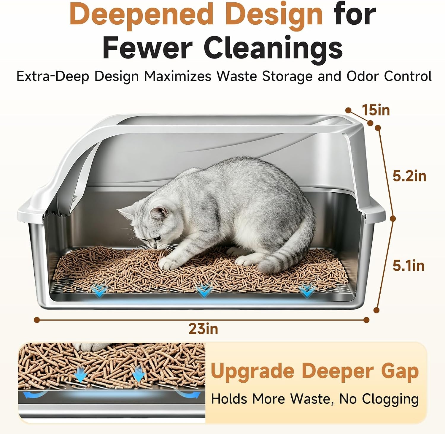 stainless-steel-sifting-litter-box-for-pine-pellets-xl-odor-free-stainless-steel-litter-box-with-lid-large-capacity-anti-leakage-easy-cleaning-less-tracking-for-multi-cat-big-cats