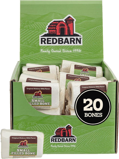 Redbarn Pet Products Small Filled Dog Bones, Peanut Butter Flavor - Long Lasting Stuffed Femur Chew Treat Made in USA - 4 Count - Packaging May Vary10