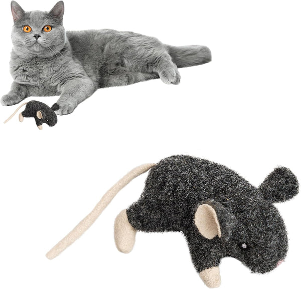 SPOT Big Mouse Bertha Cat Toy with Catnip – Lifelike Plush Mouse, Crinkle Sound, Large 7In Size, for Cuddling, Chasing, Playing – Assorted Colors11