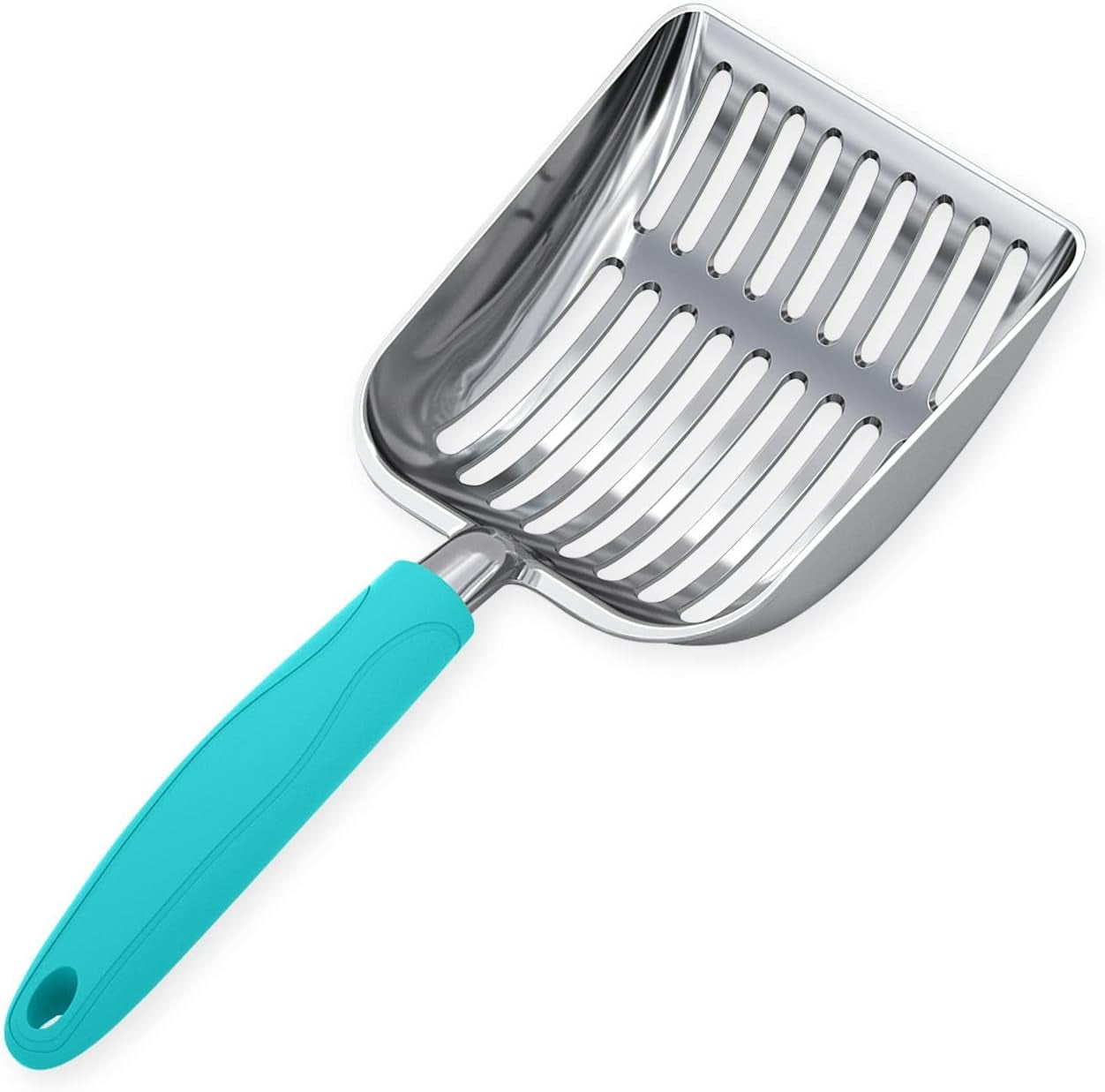 wepet-cat-litter-scoop-aluminum-alloy-sifter-kitty-metal-scooper-deep-shovel-long-handle-poop-sifting-kitten-pooper-lifter-durable-heavy-duty-for-litter-box