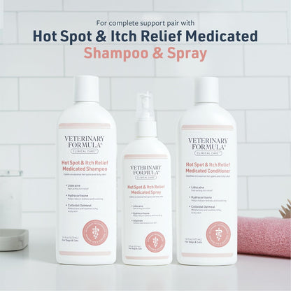 Veterinary Formula Clinical Care Hot Spot & Itch Relief Conditioner, 16 Oz | Medicated Oatmeal Formula Conditions the Skin and Helps Alleviate Itching in Dogs and Cats7