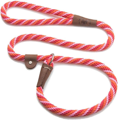 Mendota Pet Slip Leash - Dog Lead and Collar Combo - Made in the USA - Mocha, 3/8 in X 6 Ft - for Small/Medium Breeds50